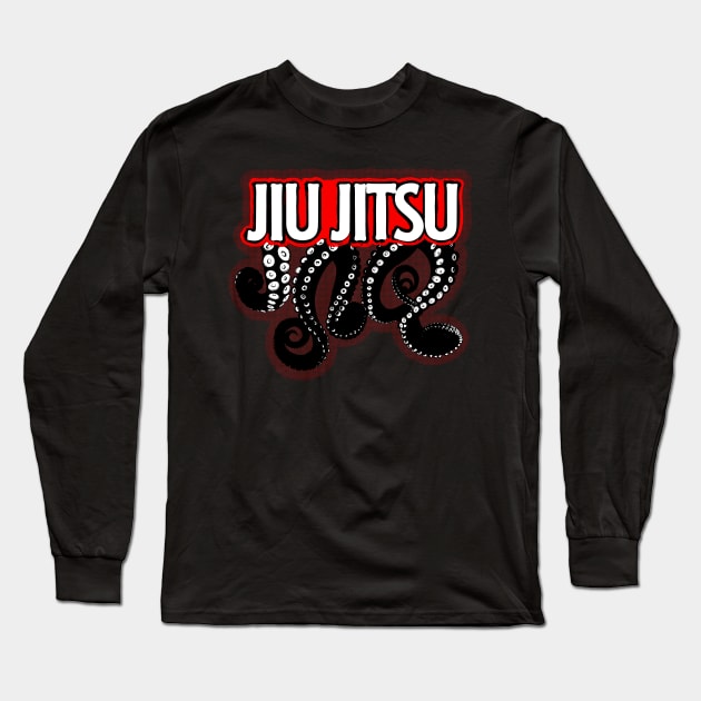 Jiu Jitsu octopus Long Sleeve T-Shirt by undersideland